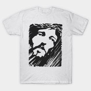 Jesus Christ Face ink hand drawn illustration T-Shirt